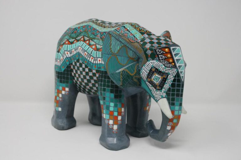 Elephant - Geometric Alebrije